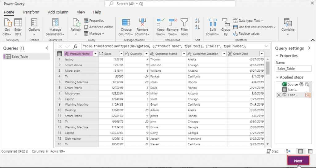 Copy data from excel to dataverse table