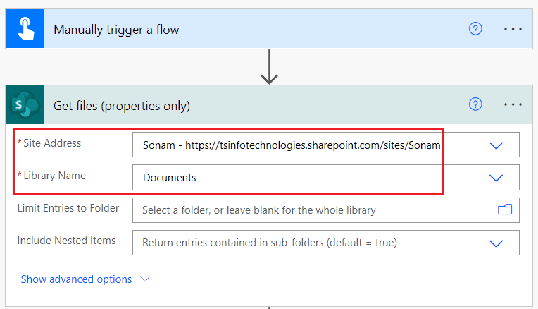 Copy files between SharePoint folder using Microsoft Flow