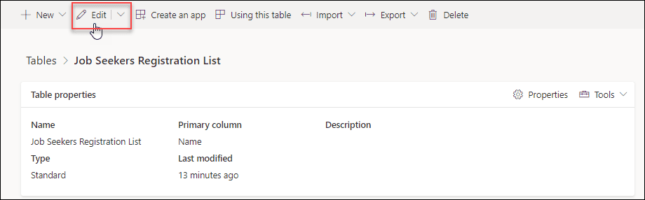 Copy SharePoint List to Dataverse table