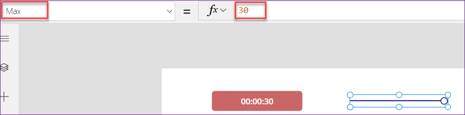 countdown timer control PowerApps