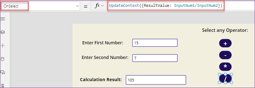 Create a Calculator in Power Apps