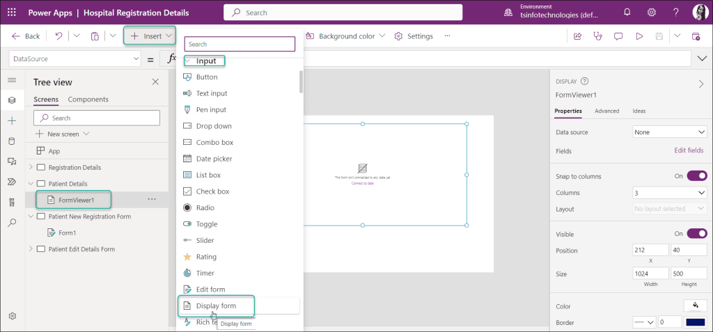 create canvas app in powerapps