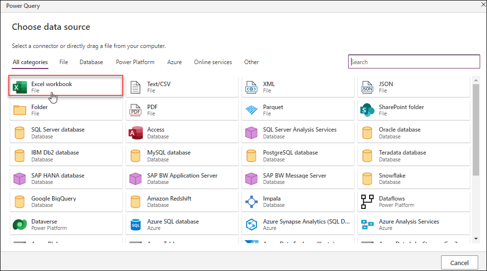 Create custom table from excel in dataverse