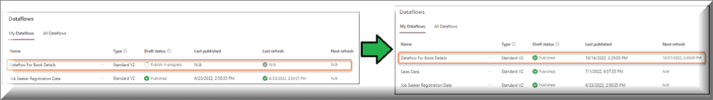 Create dataflow in PowerApps