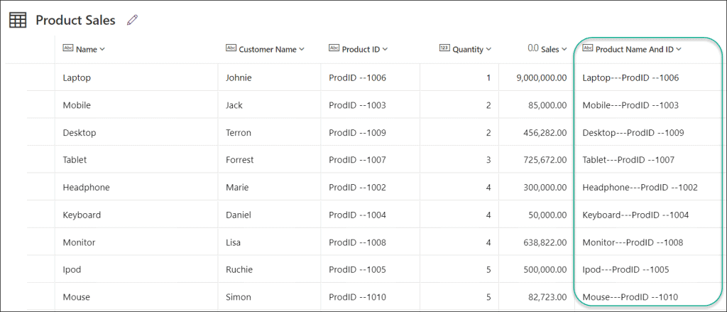 Create Dataverse Formula Column