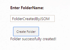 create folder in sharepoint list using jsom