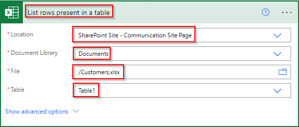 Create HTML Table from Excel using Power Automate