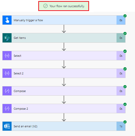 power automate create html table with borders