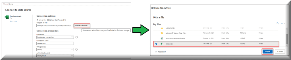 Create Power Apps Dataflow from Excel