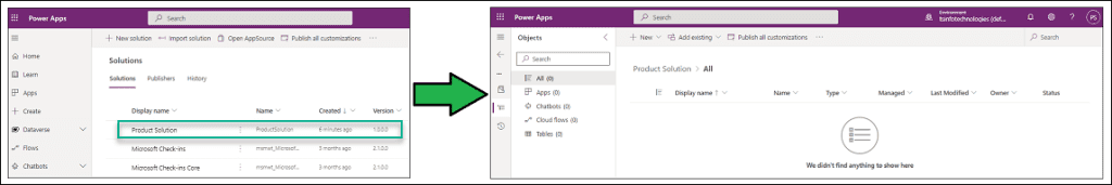 Create Power Apps Solution