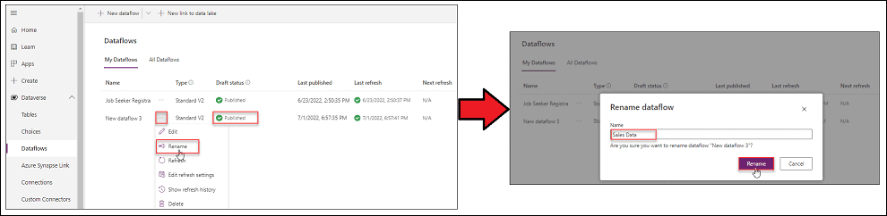 Data migration from excel to dataverse