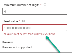 Dataverse Autonumber Primary Field