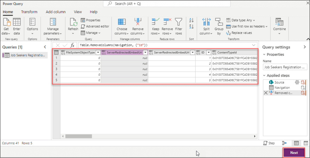 Dataverse create custom table from SharePoint list