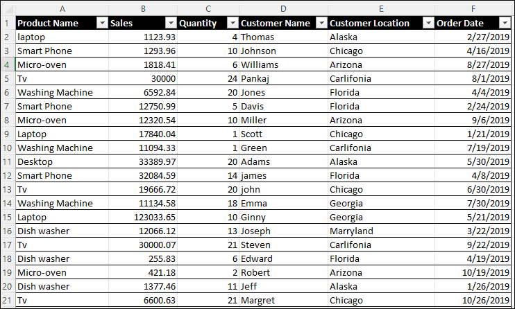 Dataverse create table from excel