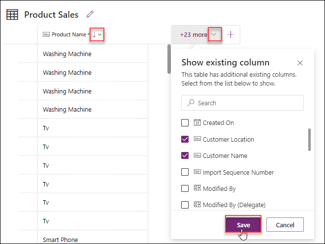 Dataverse custom table from excel