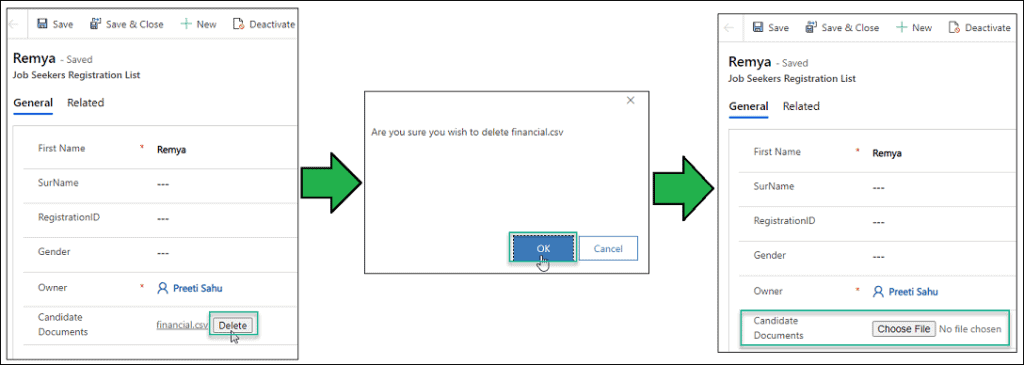 Dataverse Delete File