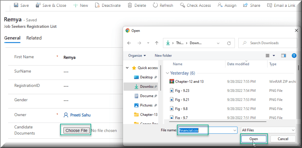 Dataverse File column to Form