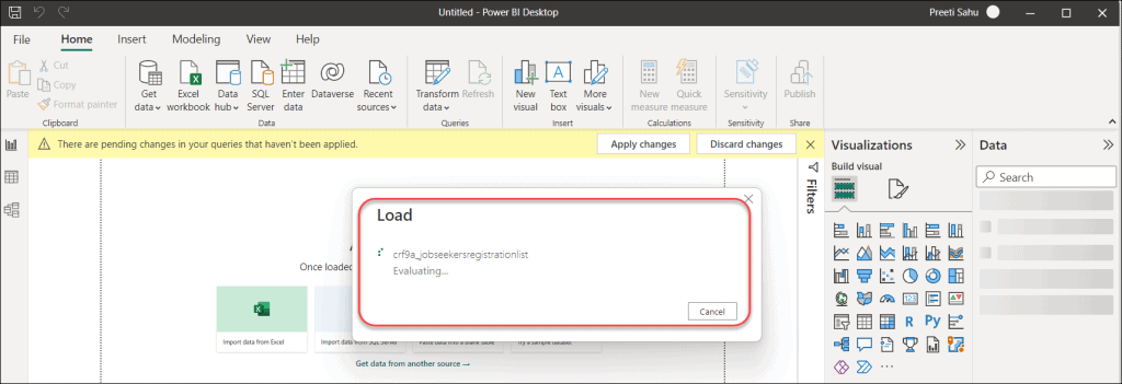 Dataverse power bi connection