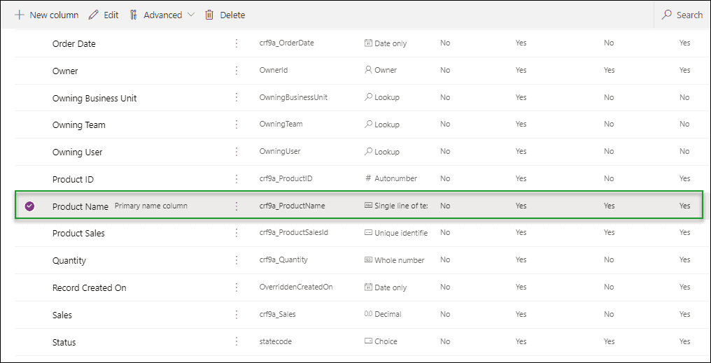 Dataverse Primary Name Column Autonumber