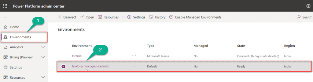 dataverse table version history