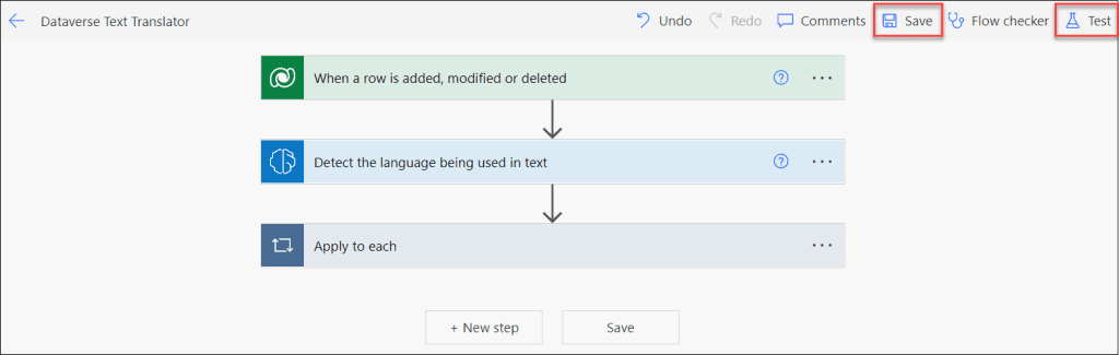 Detect language in Dataverse using AI Builder Power Automate