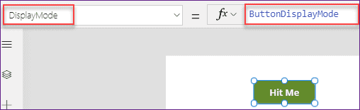 disable button powerapps