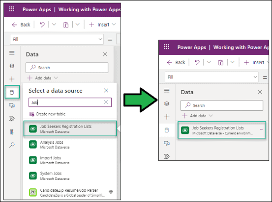 Display choices in a Power Apps dropdown