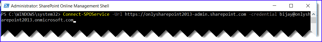 sharepoint online management shell connect-sposervice