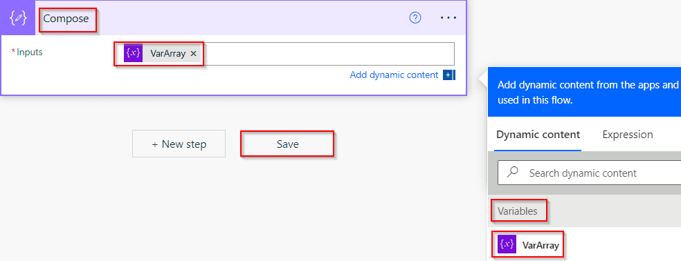 append multiple values to an array in Power Automate