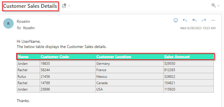 Example to Create an HTML Table from Excel using Power Automate