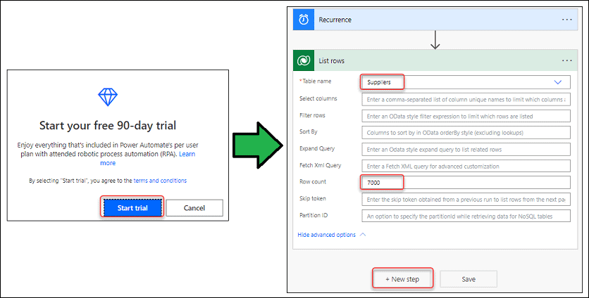 Export dataverse table to excel in Power Apps