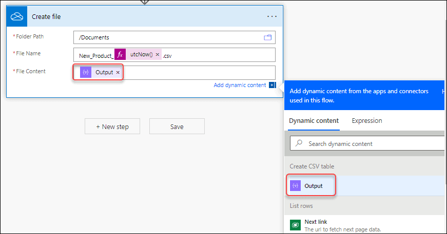 Export dataverse table to excel Power Apps using flow