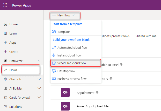 Export Power Apps Dataverse Table to Excel using Power Automate