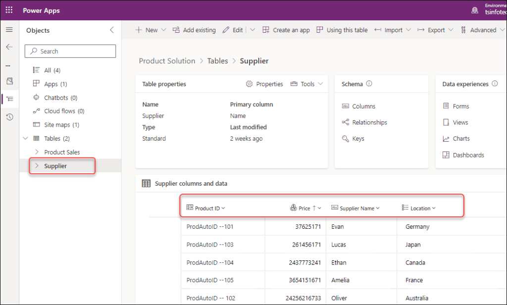 Export PowerApps Dataverse Table to Excel