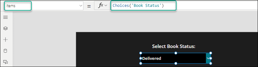 Filter Dataverse Choice Column in Power Apps