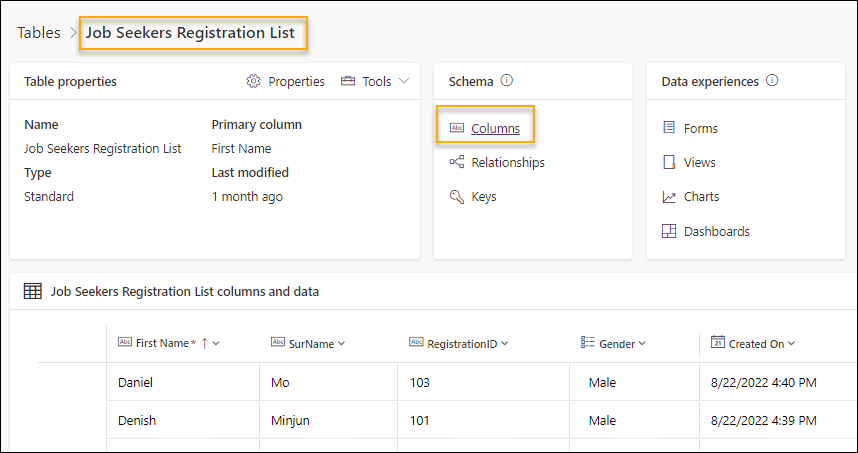 Filter Dataverse Choice Column