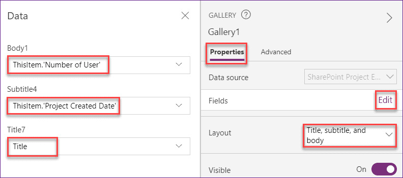 filter gallery by date range in Power Apps