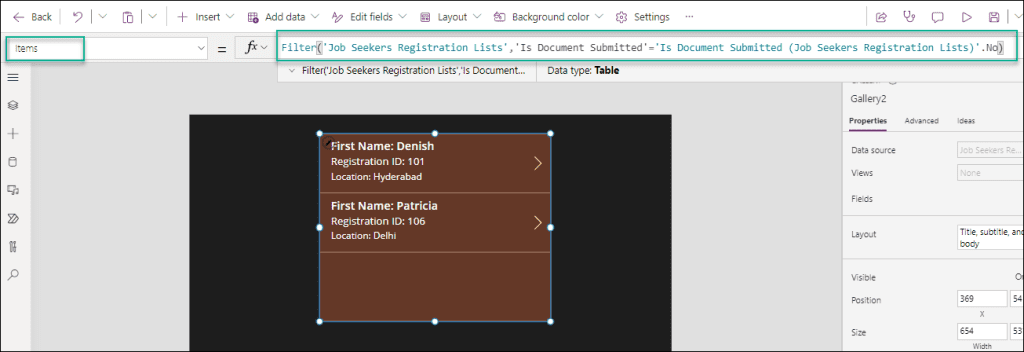 Filter specific Choice value in Dataverse