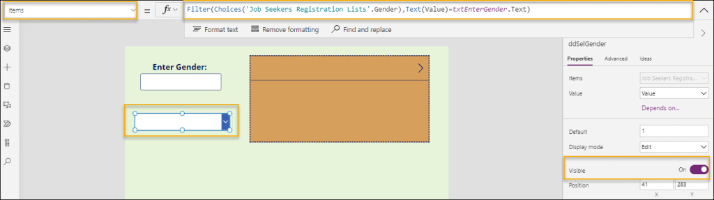 Filtering Dataverse Choice Column by Text Value