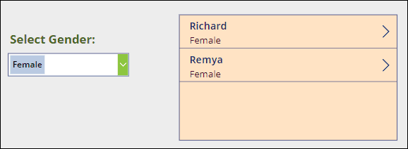 Filtering Dataverse Choice using PowerApps ComboBox