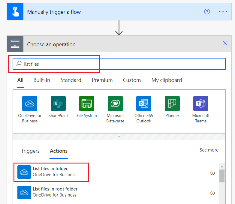 Power Automate Flow to move OneDrive file to Network location