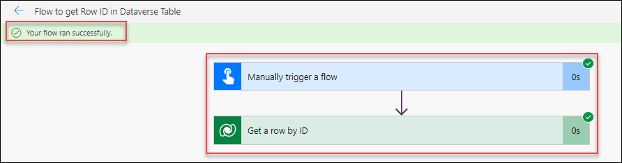 Get a Row by ID from Dataverse Table using Power Automate