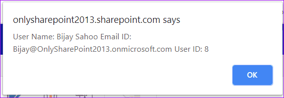 Get current user details using Rest API in SharePoint Online