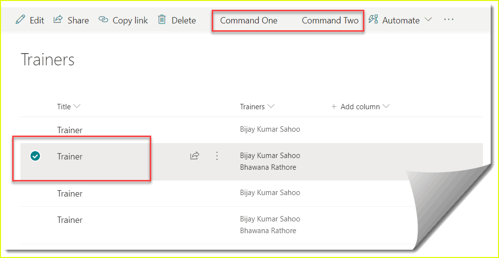 how to build sharepoint framework list view command set