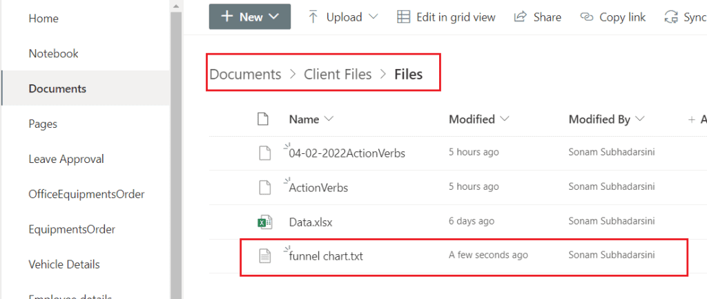 How to copy the files when it is modified using flow