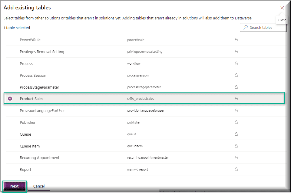 How to create an app in dataverse solution