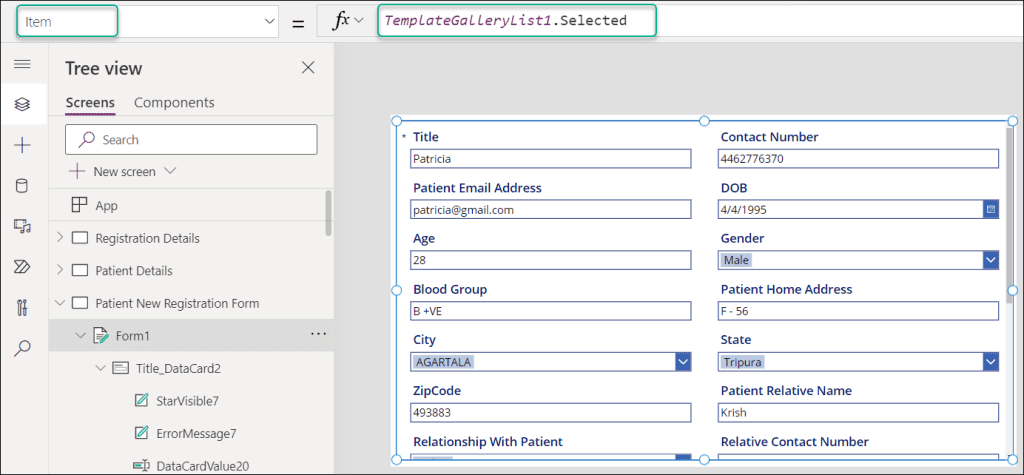 How to create an Edit Form in Power Apps