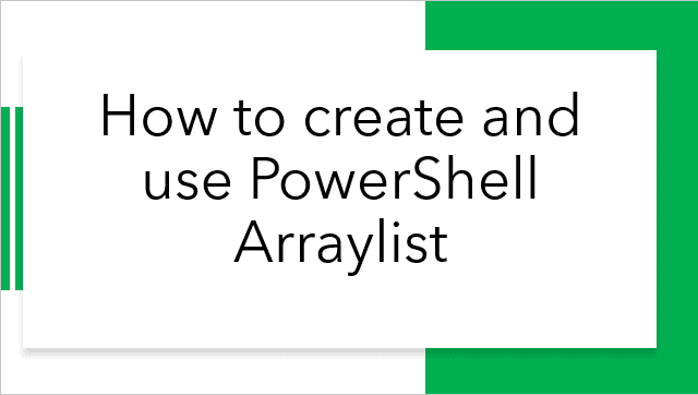 powershell arraylist