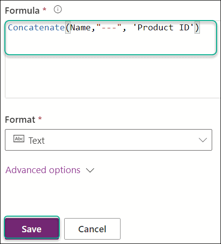 How to create Dataverse Formula Column