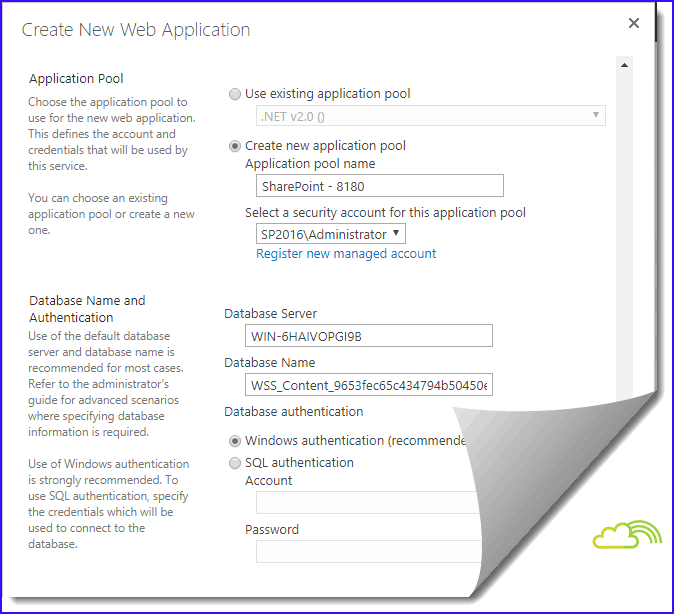 sharepoint 2019 web application